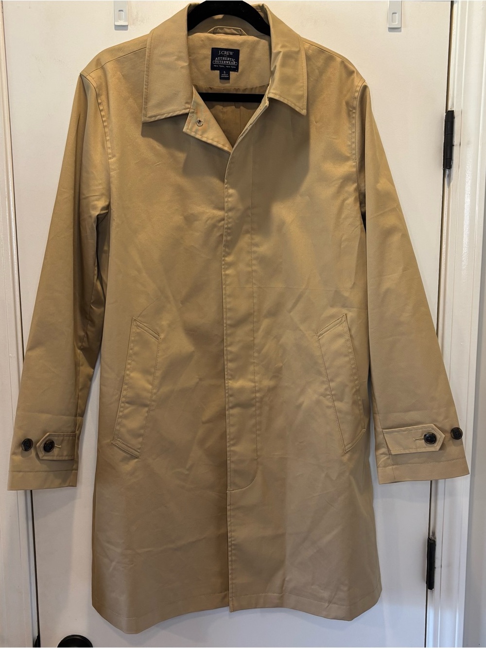 J. Crew Authentic Outerwear Trench Coat Khaki Men’s Small
